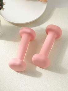 1件1公斤瑜伽健身平头磨砂男女健身哑铃 - 彩色 - 查看 3