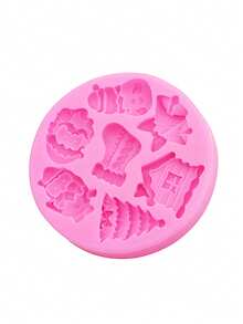 1 molde de silicone líquido rosa, molde de decoração de Natal para árvore de Natal, rena, doces, chocolate, boneco de neve, chapéu de Papai Noel, floco de neve, topo de bolo de Natal, suprimentos de artesanato de resina, molde de creme de Natal, decorações de Natal, pijamas de Natal, presentes de Natal, decoração de Natal - Rosa - Ver 14