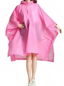 一件加厚防水全身雨衣，长袖连帽雨披，适合户外运动、成人骑行徒步时尚连体雨衣保暖，也适合闺蜜节、宠物派对、嘉年华、聚会装饰。