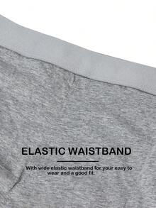 Men's Underwear With Support Pouch Breathable Boxer Brief Cotton Soft Moisture-Wicking Breathable Panties With Comfort Flex Waistband - 深灰色 - 查看 7