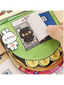 One Size Homemade Waffle Paper Toy Book For Quiet Book, Food Crafting, And Cute Paper Dolls With Materials For Decompression And Scrapbooking