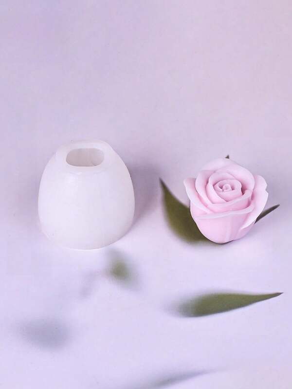 1pc Rose Flower Aroma Candle Silicone Mold DIY Bud Plaster Home Decor Silicone Mold