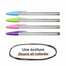 Bic Cristal Fun Ballpoint Pens, Pink Ink Smudge-Proof Writing Pens And Wide Point (1.6mm), Pack Of 20-444565 - 彩色 - 查看 6