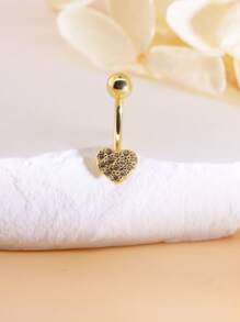 1個蝴蝶金肚臍環肚臍釘,身體穿刺珠寶