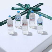 12 件/6 件/3 件迷你水瓶冰箱贴 - 逼真的饮料主题树脂冰箱贴，椭圆形耐用厨房和办公室装饰，紧凑尺寸可容纳照片和笔记，俏皮的家居配件，有趣的冰箱贴，便笺夹，趣味配件，坚固的结构，礼品购物袋，装饰性磁铁，持久装饰，照片展示磁铁