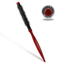 迷你蓬松卷发梳，适用于吹风和卷发 - 1/2 英寸便携式旅行梳，木柄尼龙刷毛，适合短发和细软发质造型。美发工具，美发用品，旅行必备，理发师，发型师，理发师配件，情人节礼物，美发用品，发型师，理发店，沙龙，度假必备，美发产品，理发店，情人节礼物，女士旅行必备，发型师工具 - 紫色 - 查看 5