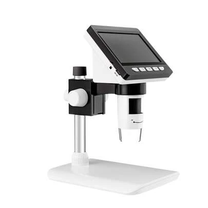 HD Digital Microscope With 8 LED, 1080P 1000X Magnification, 4.3" IPS Screen, 5H Battery Life, 2MP Imaging, USB & PC Compatible For Personal Computer, Biological & Electron Microscopy