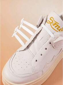 16 Pieces/Set Of Silicone Shoelaces, Elastic Shoelaces Suitable For Sports Shoes, Casual Shoes, And Athletic Shoes, Easy And Convenient For Daily Wear In Summer