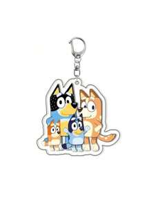 10 件 Bluey Family 亚克力钥匙扣吊坠包吊坠宾果朋友娃娃吊坠，非常适合节日、粉丝和送礼，完美的派对和节日礼物，嘉年华玩具（款式随机） - 彩色 - 查看 5