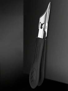 现代不锈钢趾甲钳，25° 角刀片 - 防溅设计，适用于厚指甲/嵌甲，符合人体工程学的防滑手柄，黑色和绿色（假日绿手柄） - 足部护理工具 - 彩色 - 查看 12