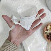 100 piezas de papel de filtro de café no tejido de alta calidad de 9 cm x 7,5 cm - Estilo minimalista, filtración eficiente, adecuado para la preparación de café