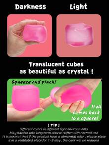 舒缓压力魔方——一款可手持的桌面玩具，有效缓解焦虑。它采用超强回弹的可挤压材质，始终保持立方体形状。是课堂奖励、派对礼品和节日礼物的完美之选！ - 彩色 - 查看 8