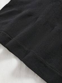 CELILIN 女士纯色修身圆领休闲背心，夏季塑形显瘦 - 黑色 - 查看 9