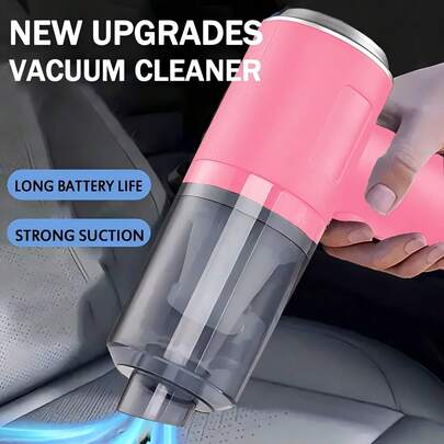 Easypie Selection 三合一手持吸尘器 - 2000mAh，快速充电，强劲干湿两用吸力，适用于汽车、家居和宠物清洁，USB-C 充电，可水洗滤网，低噪音空气净化器，配备多种吸嘴配件，是汽车美容、键盘清洁、桌面整理、内饰保养和家居清洁爱好者的必备之选。