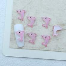 20/50/100pcs Dolphin Decorations, Resin Crafts For Nail Art And DIY Phone Case Decor, Ocean Animal Series Accessories For Handmade - Dolphin Nail Art - View 14