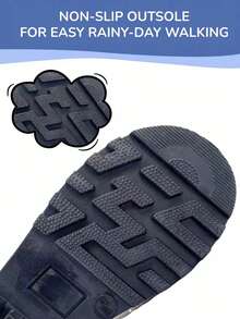 Chidren's Rain Boots ,Waterproof, Easy-On, And Durable Rain Shoes For Boys Comfortable, Anti-Slip, And Breathable Design For Kids' Outdoor Play