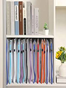 24件套防水A4/A5/A6尺寸拉链网状文件袋，十字绣和拼图项目收纳袋，适合旅行、上学、办公用品、文具，马卡龙色系（共八种颜色）。返校季必备，返校用品，母亲节礼物，适合送给母亲。 - 彩色 - 查看 6