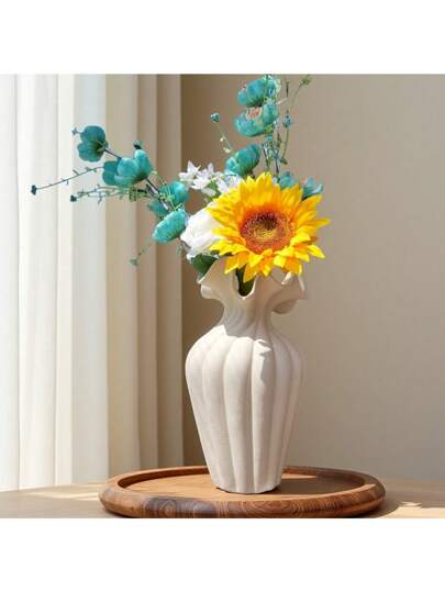 High ative Vase Made Of Ceramic Material, Hydroponic Products, Flower Inserting Home ation, Newly Launched Festival Birthday Wit Plastic Flowers Unbreakable Arrangement Living Room, Tafel Room Glass view 6