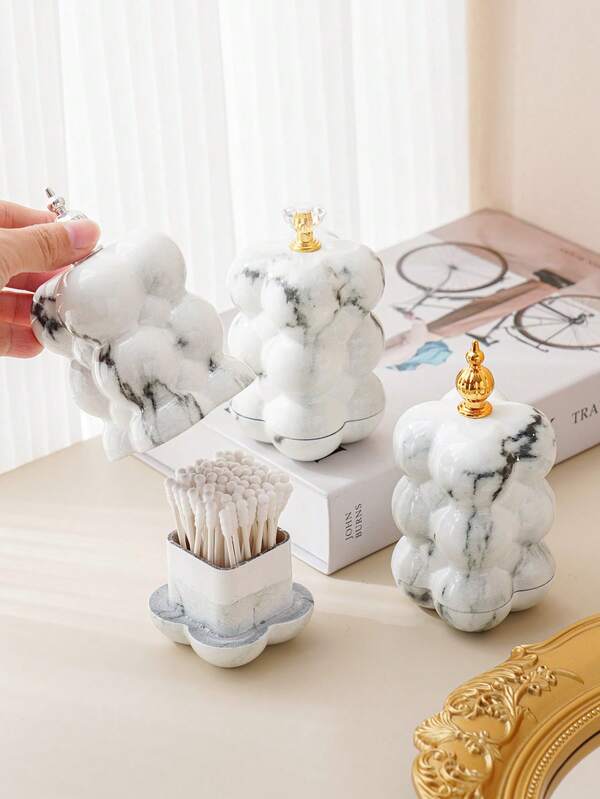 1 pieza Soporte para palillos de dientes con forma creativa, caja de almacenamiento para hilo dental