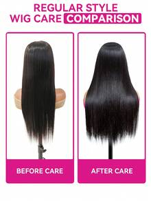 ISEE M-Cap Wear Go 9x6 Silky Straight HD Lace Glueless Wig Pre Bleached Tiny Knots Wig Pre Blucked Pre Cut Straight Lace Front Wigs Human Hair 180% Density Upgraded No Glue Hd Lace With Baby Hair For Woman - Natural & Black - View 9