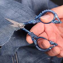 Sewing Embroidery Scissors Small Vintage Sharp Scissors – Small Vintage Sharp Detail Shears For Craft, Artwork, Needlework Yarn, Handicraft DIY Tool, Thread Snips, 4.6in Rainbow Bird Style