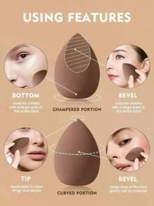 6pcs Makeup Sponge, Random Shape, Suitable For All Skin Types, Latex-Free Multi-Purpose Makeup Sponge For Liquids, Creams And Powders, No Stripes, Smooth Make-Up Applications, Simple And Beautiful, Easy To Carry.
