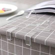 8 piezas de Clips transparentes antideslizantes para manteles, Fijadores de manteles de cocina, Clips de plástico para manteles para el hogar, bodas, cenas, herramienta esencial para la cocina y el comedor