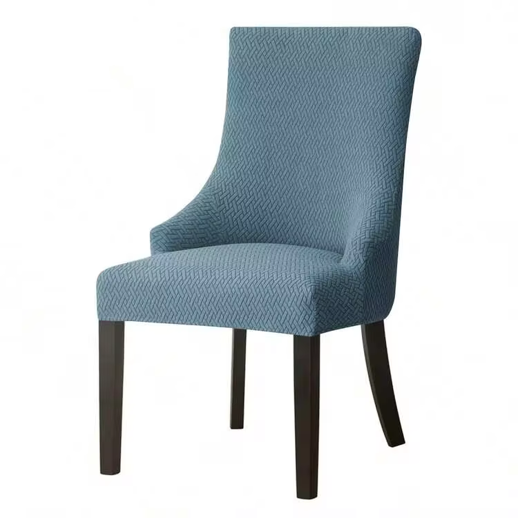 1pc Herringbone Jacquard T-Shaped Back Dining Chair Cover, Elastic Kitchen Chair Slipcover, Removable & Washable, Suitable For Home, Kitchen, Party, Hotel, Ceremony Chair Decoration - Multicolor - View 14
