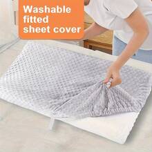 1 件婴儿尿布垫套，柔软舒适的尿布台垫套，毛绒尿布垫套 - 彩色 - 查看 4