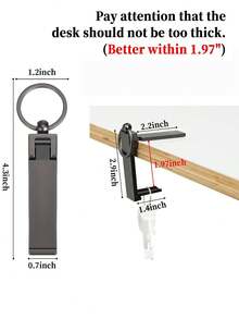 桌包挂钩，即时包包挂钩，可折叠桌包挂钩，女士手机支架 - 彩色 - 查看 6