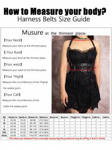 1pc Women Plus Size PU Leather Sexy Corset Waist Belt, Suitable For Daily Wear And Party - Black - View 8