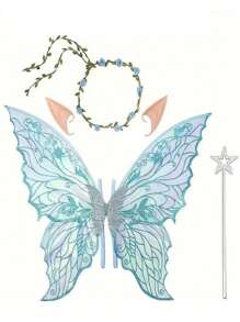 Cosplay Fairy Wings Fashionable And Exquisite 4-Piece Butterfly Sweet And Cute Stage Performance Costume