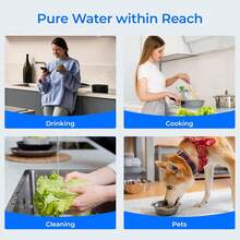 Filtr wymienny Waterdrop WD-CFF-03, filtr do wody blatowy, pojemność 4000 galonów, filtr wymienny do zlewu, zamiennik WD-CTF-05, WD-CTF-06, 1 opakowanie - 1 - Zobacz 8