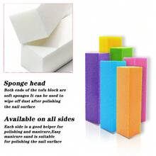 2/5/10件装指甲抛光块专业指甲锉抛光块美甲修脚锉打磨抛光海绵美甲配件 - 白色 - 查看 2