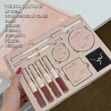 11 件/套蝴蝶细语化妆套装，唇彩/腮红/眼影/粉/润唇膏/眉笔/眼线笔，完整化妆套装，适合情人节、婚礼季、万圣节、圣诞节、生日礼物 - QB25心鑰蝶語彩妝套盒 - 查看 4