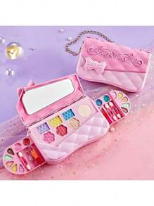 塑料化妆品、儿童过家家玩具、娃娃化妆玩具、儿童涂鸦玩具、儿童过家家玩具、仿真化妆游戏斜挎包生日礼物、儿童化妆玩具套装、女孩生日礼物、新年礼物、圣诞节/万圣节礼物 - 女孩生日礼物 - 舞台表演道具 - 儿童面部彩妆 - 可水洗化妆品 - 兒童斜背包 - 查看 17