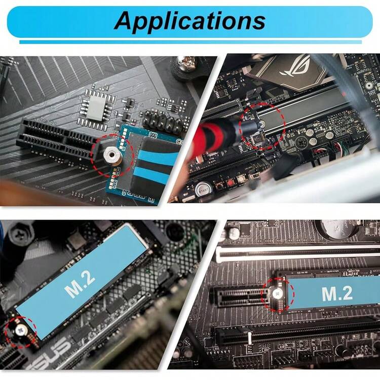 New M.2 SSD Mounting Screws Kit, M.2 Morboard Standoffs And Screws, NVMe Screw  Magnetic Screwdriver, Used For Mainboard Repair Of Laptop & Computers - RAM - 查看 6