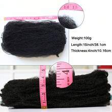 30 股/1 包 Afor Kinky Marley 编织发弹性非洲扭结钩针发卷发假辫 Marely 编织弹簧扭结 Yanky 扭结修复辫子适合非洲女性 - 彩色 - 查看 10