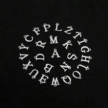 2pcs/Set Fashionable Letter & Heart Shaped Brooch Pendant Necklace, Stainless Steel Multi-Layer Chain, For Women - Silver - View 4