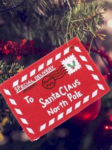 3 Stück Weihnachtsbrief-Umschlag an den Weihnachtsmann, Süßigkeitentüte, Geldkartenhalter, Weihnachtsbaum-Ornament, geeignet für Raumdekoration, Heimdekoration, Geburtstagsdekorationen, Weihnachten, Weihnachtsdekoration, Weihnachtsdekoration Zuhause, Weihnachtsgeschenke, Geburtstagsaccessoires