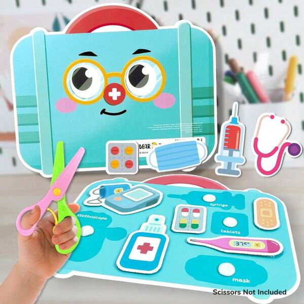 Kids Busy Book For Toddlers, Preschool Interactive Learning Activity Book With Matching Games For Learning Fine Motor Skills,Paper Cutting Toys, Travel Toys, Toys For Girls, Toys For Boys, Student, Stationery, School Supplies,Busy Book Baby,Busy Book Preschool, Learning Toys For Kids, Kids Birthday Gift, Graduation Gift