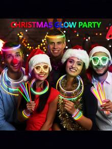 100/50pcs Glow Sticks Party Pack Glow Bracelet Bright Multicolor Light Sticks For Halloween Parties Christmas Celebrations Rave Events, Music Festivals Concerts, Night Clubs Glow Parties New Year Eve Birthday Decorations Pool Parties Carnival Dance Events Raves Parades Nighttime Events Neon Themed Parties Glow In The Dark Accessories Light Up Sticks Chemiluminescent Glowsticks - Multicolor - View 9