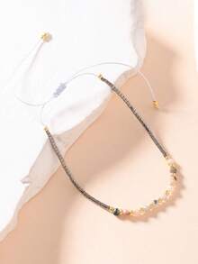 1 pezzo Braccialetto bohémien, simbolo di riduzione dell'ansia, adatto per uso quotidiano, regalo per amici, famiglia, coppie, compleanni e festività - Multicolore - Visualizzare 6