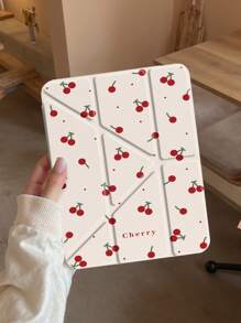 极简樱桃Y型折叠平板电脑保护套，兼容iPad Mini 6/7/9.7/10.2/10.5/10.9/12.9/Pro 11（第十代），支持多角度调节，6种安装模式，内置笔槽，兼容iPad Air 11英寸（M2）2024款和iPad Air 11英寸（M3）2025款。 - 彩色 - 查看 3