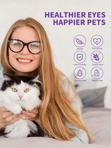 GJYC PET 100 قطعة من مناديل تنظيف عيون الحيوانات الأليفة - إزالة لطيفة لبقع الدموع والأوساخ والإفرازات والمخاط - مناديل تنظيف وعناية وتعطير بزيت جوز الهند للعيون والتجاعيد والوجه - للكلاب والقطط - متعدد الألوان - مشاهدة 7