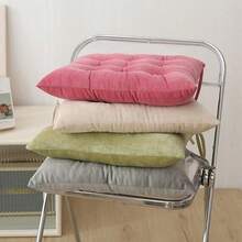 1PC Minimalist Office Seat Cushion, Double-Sided Plush Dining Chair Pad, Thick Meditation Cushion, Non-Slip Home & Dining Room Pad, Buttock Pad,Breathable And Comfortable Seat Cushion, Universal In All Seasons, Suitable For Cars, Restaurant Chairs, Office Chairs, Garden Chairs - Multicolor - View 3