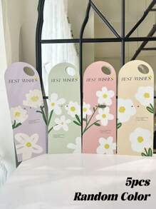 5件套优质鲜花礼袋 情人节单花盒 手提花卡插花盒 鲜花礼盒花束包装袋 手提花盒 母亲节手提花卡 适合DIY插花 礼品包装 耐用手柄剪裁 适合节日送礼 情人节 母亲节 礼物 不含花带