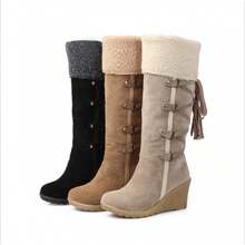 Women Snow Boots - Black - View 1