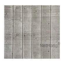 NetHong 3D Textured Wood Plank Wall Sticker - Realistic Gray Weathered Finish - Gray Wood Grain - View 6