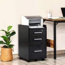 HOMCOM Filing Cabinets - Noir - Voir 2